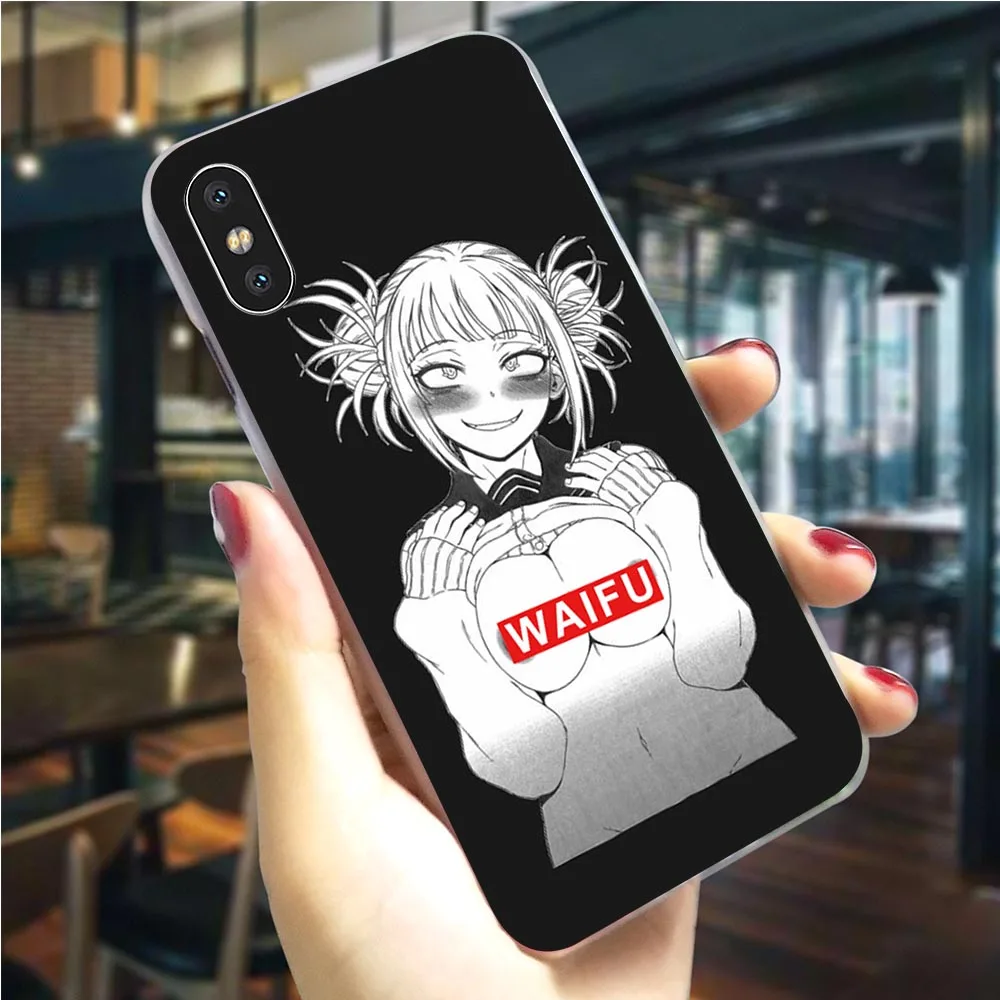 Гибридный чехол для телефона аниме Waifu Sugoi Senpai iPhone 7 Plus 5 дюймов SE 6 6S/6 6S 8/8 X XS XR Xs Max