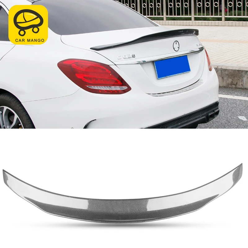 CarManGo для Mercedes Benz C Class W205 2016-2019 задний спойлер багажника автомобиля крышка крыла