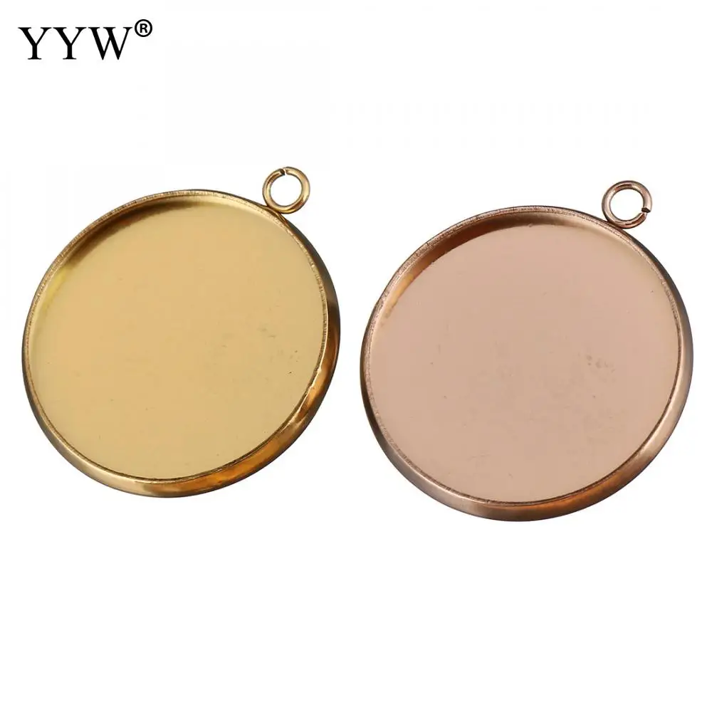 

Застежки для подвесок из нержавеющей стали, основа для кабошона, пустое основание для кабошона 18 мм, камеи «сделай сам» в стиле панк, 100 шт.