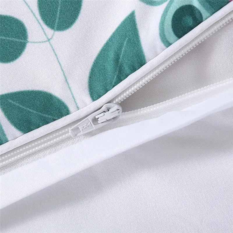 Комплект пододеяльников с принтом зеленых растений домашний декор цветами