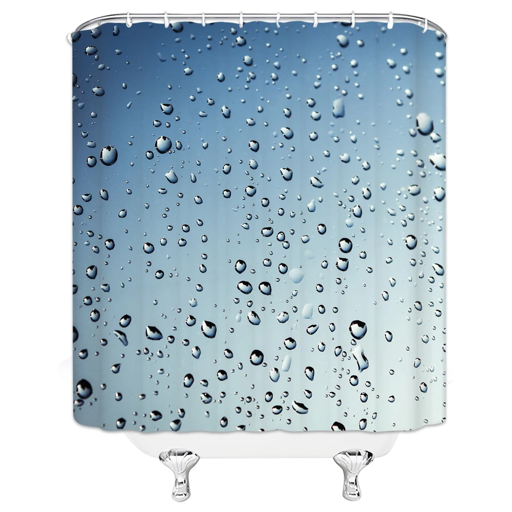 Занавеска для душа из ткани Дождевая капля на заказ занавеска ванной комнаты с