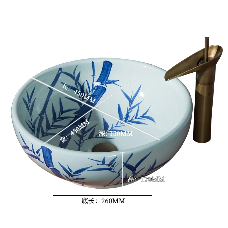 Художественная роспись цветы фарфоровая художественная столешница мойка