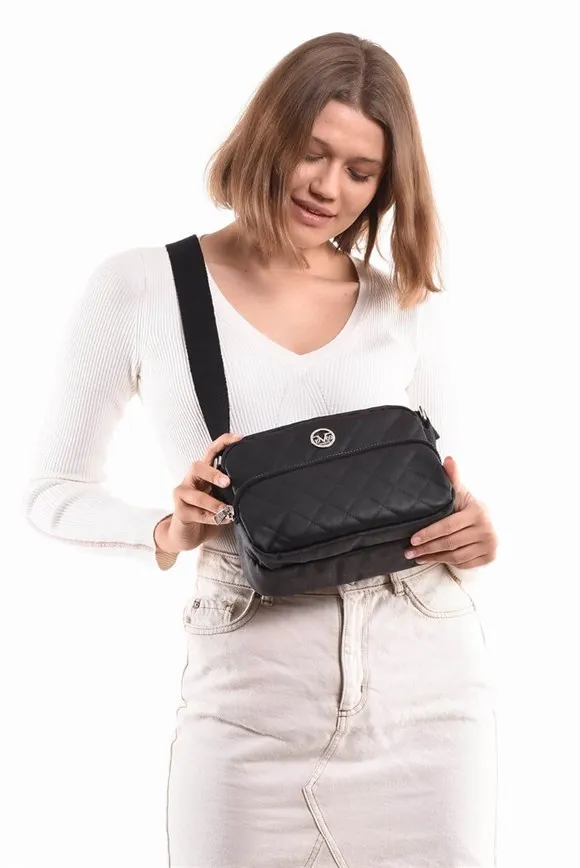 

Женская Черная сумка-мессенджер, модель 19 V69 ITALIA 7155, высокое качество, ПУ, Сделано в Турции