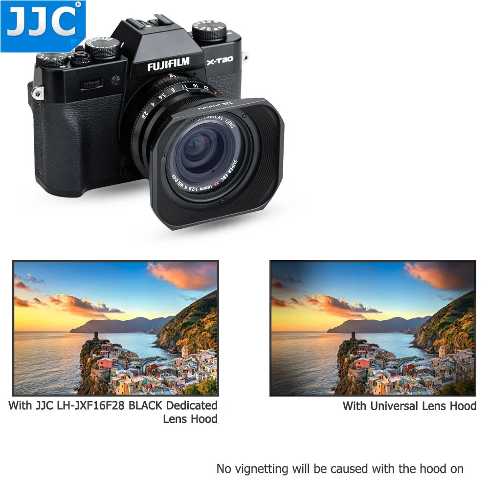 JJC LH-JXF16F28 черная байонетная бленда объектива с крышкой капота может поставить на ф49мм фильтр для FUJIFILM XF 16 мм f/2,8 R WR объектив протектор