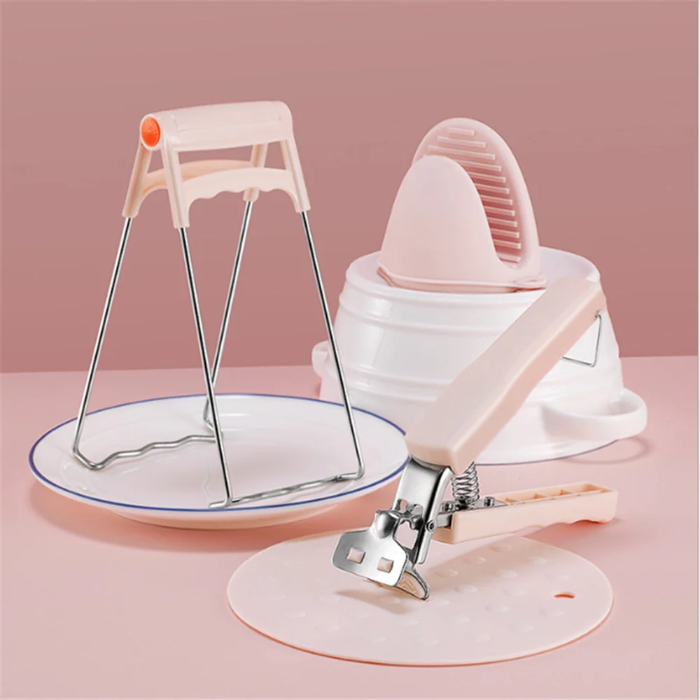 

Stainless steel Anti-scalding Take the Clip High temperature Resistant Non-slip Dish Clip Take the Clip Microwave Silicone Glove