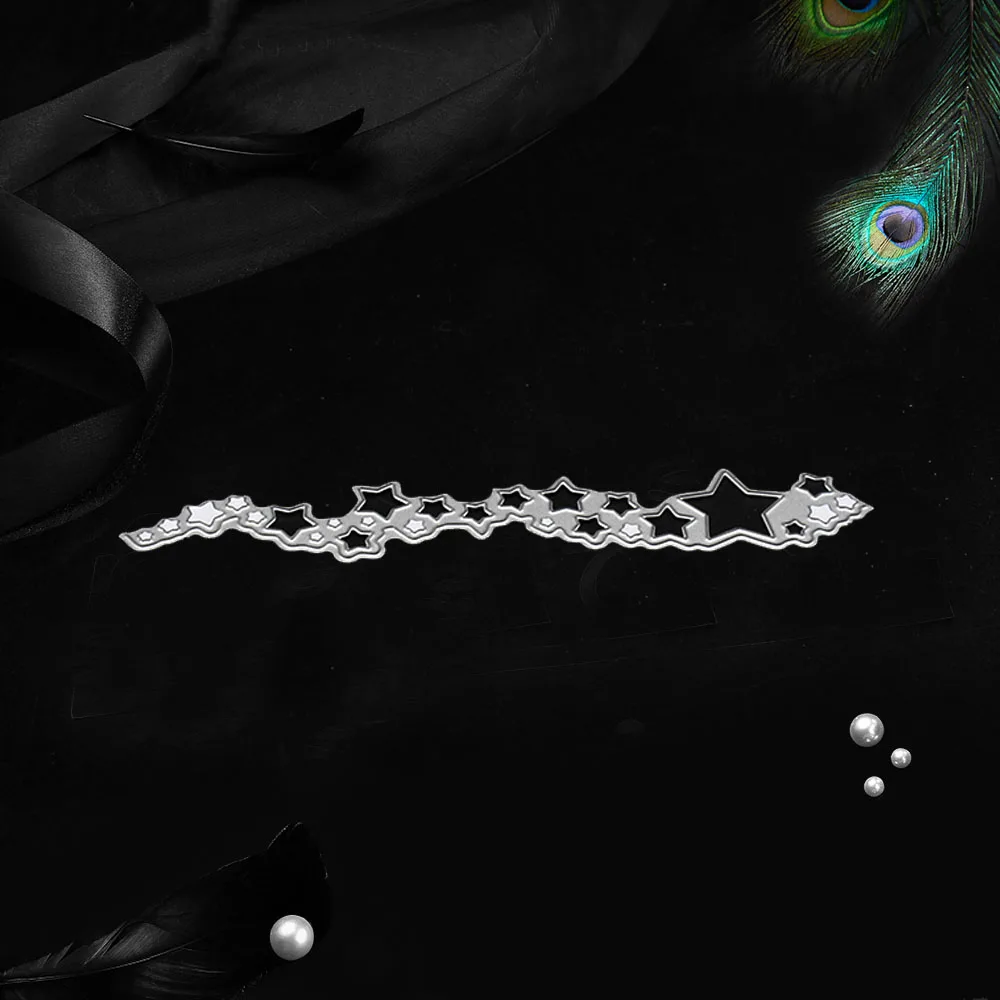 Пятиконечная полоска зеркальные высекальные штампы сделай сам скрапбукинг