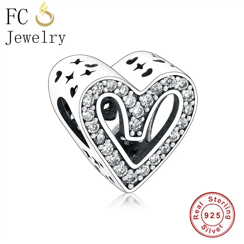 Оригинальный фирменный амулетный браслет FC Jewelry Fit серебро 925 пробы ажурное