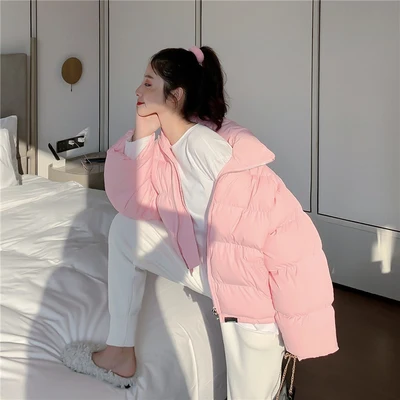 

hanLadies' padded padded coat, small padded jacket, retro stand-up collar bread coat, autumn and winter new style coat