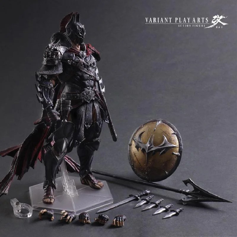 

27cm PVC Pa Sword and shield Spartan Warriors Gk 1/6 Figure Warrior Warfare Statue Figure Home Decor Children's kids toy gifts