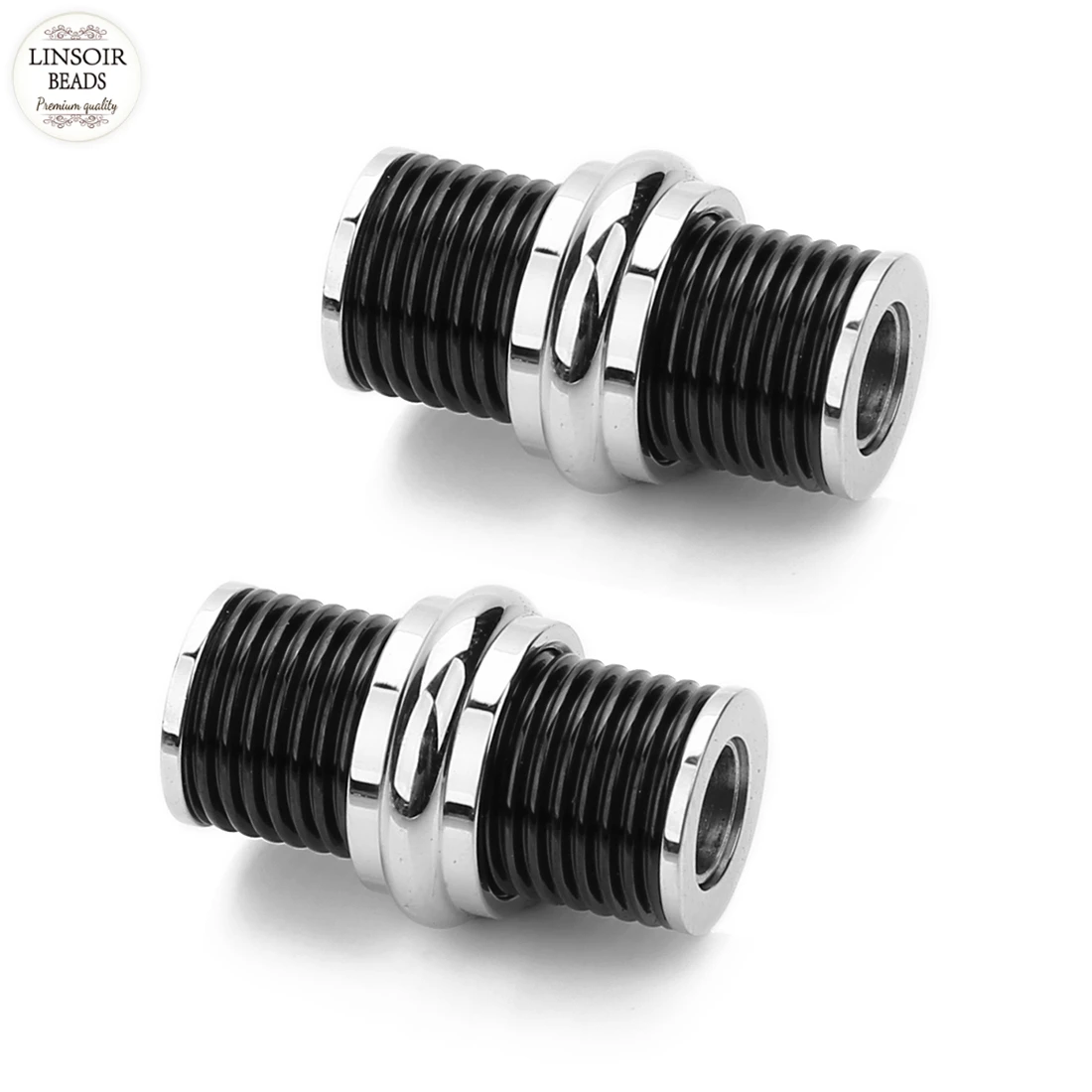 Linsoir двойной цветной резьба с магнитными застежками 5 мм из нержавеющей стали для