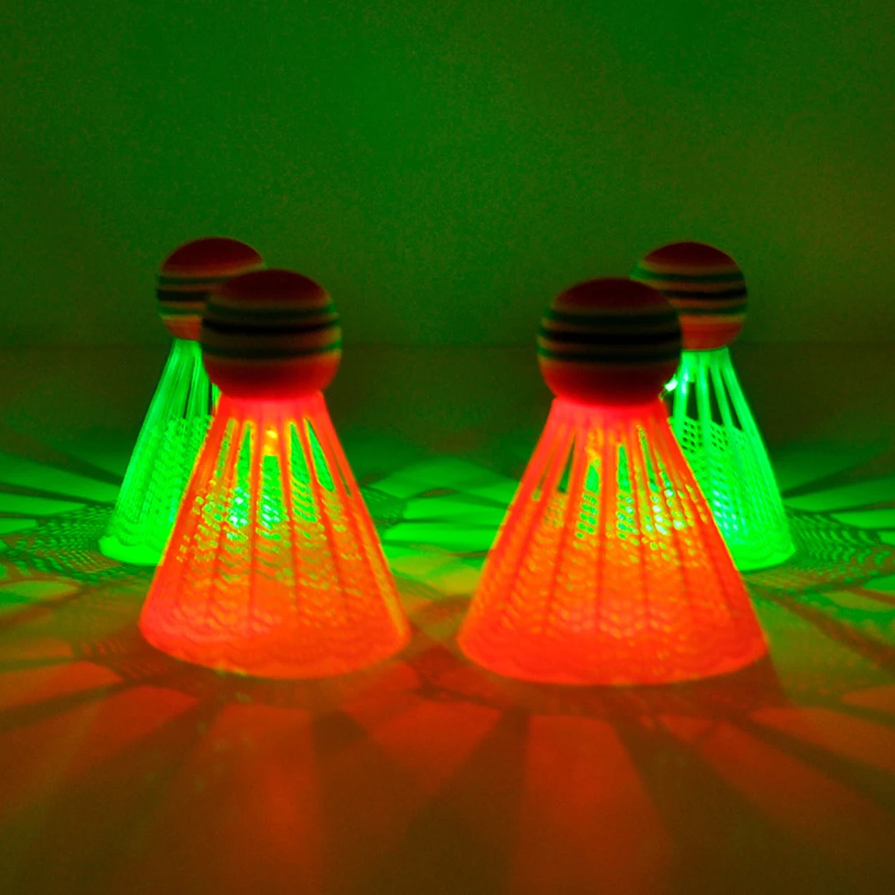 4 шт. светодиодный нейлоновый Волан для бадминтона|Волан| |