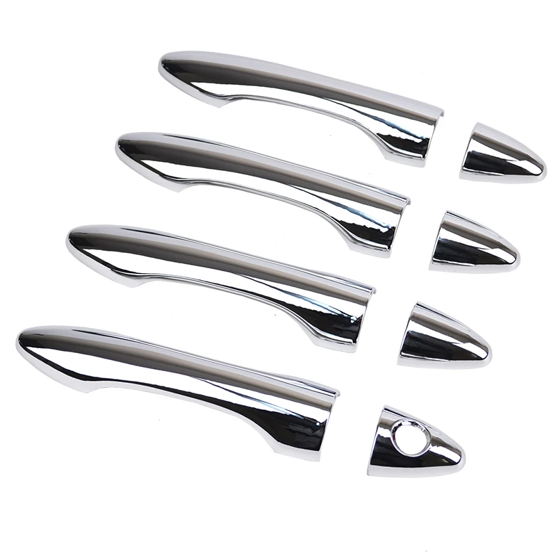 

LB 8Pcs/Set ABS Chrome Door Handle Cover Trim Sticker for Hyundai Tucson IX35 2010 20112012 2013 2014 Car styling Accessories
