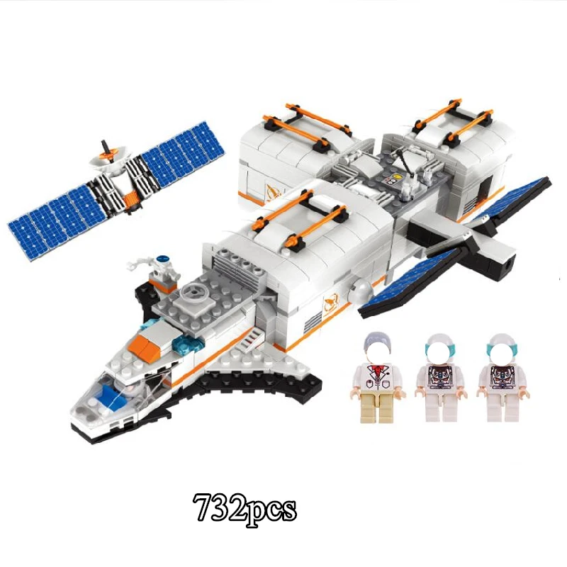 

The Space series Series Assembled Set DIY Building Blocks Creative Bricks Toys Educational Kids Toys Christmas Birthday Gift