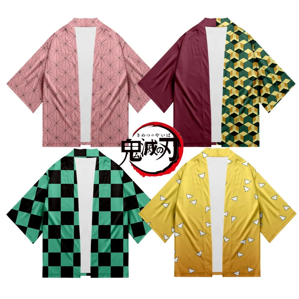Демон убийца Kimetsu без Yaiba Tanjiro камадо косплей костюм для мужчин Кимоно размера