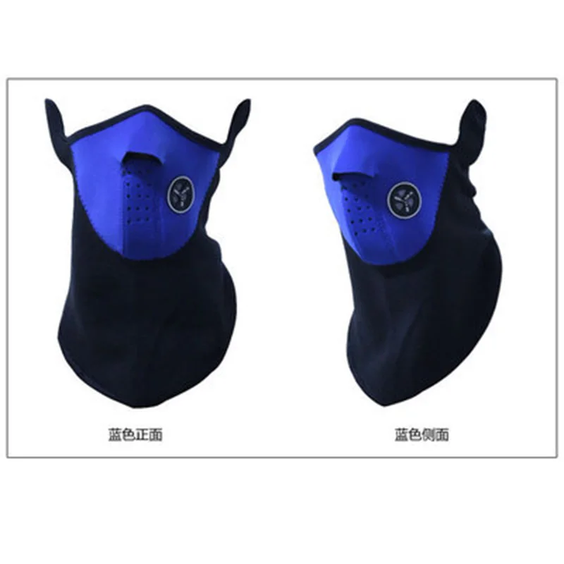 Маски для улицы защита от пыли Неопреновая теплая маска лица зимняя спортивная