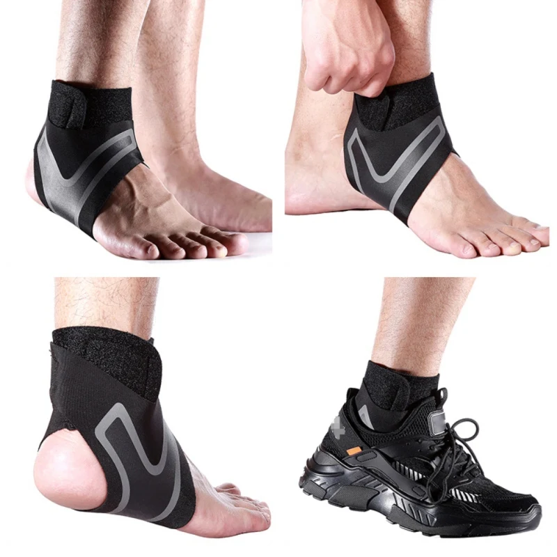 Sports Ankle Protector Pressure Sleeve unisex Thin Joint Sprain Prevention Foot Basketball Running Support Brace | Спорт и