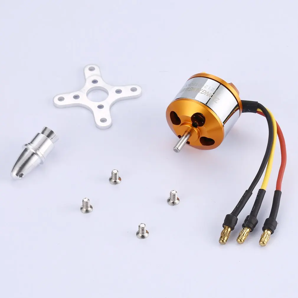 A2212-2450KV DXW A2208 1100KV 2-4S Outrunner бесщеточный двигатель для RC FPV беспилотный летательный аппарат Мультикоптер 9050 пропеллер - Цвет: A2212-2450KV