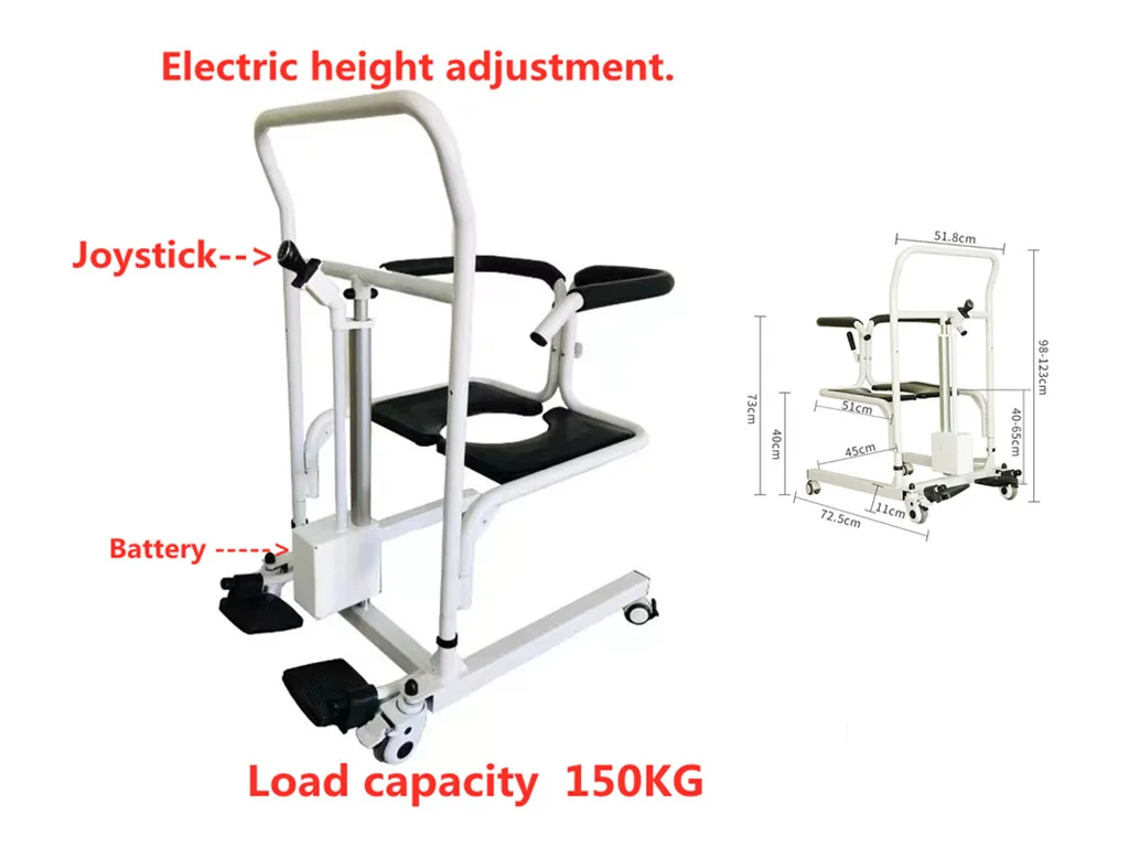 

Многофункциональная подъемная Мобильная машина с туалетным стулом для пожилых людей электрическая переносная инвалидная коляска для паци...