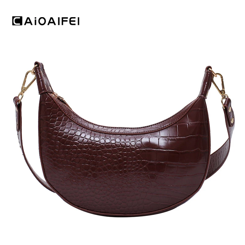 CAIOAIFEI Новая Мода Аллигатор женская маленькая сумка Высокое качество PU Кожа