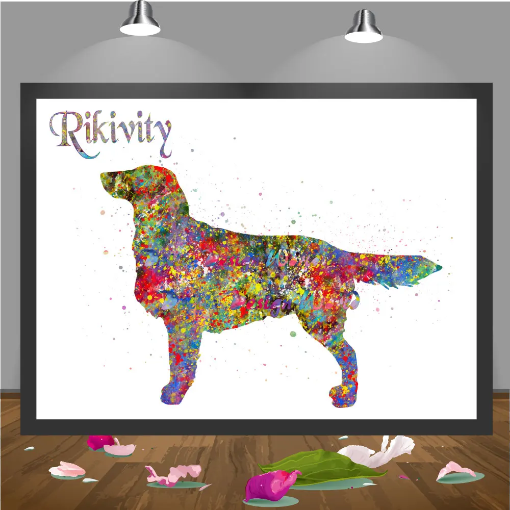 Rikivity плоское покрытие извлечение фотографий Картина на холсте животные