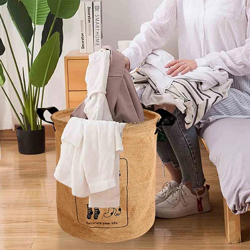 Распродажа складная корзина для белья грязной одежды круглый дети детское