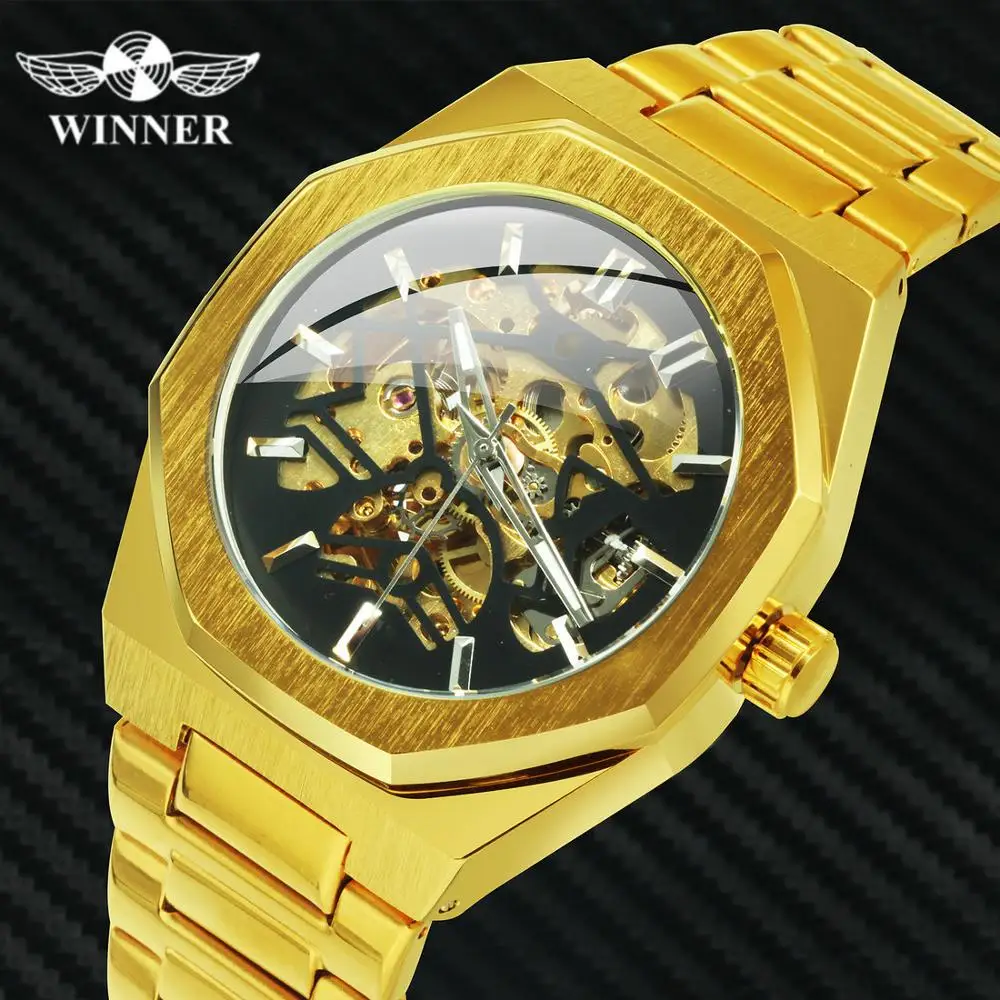 Победитель официальные часы мужские брендовые Роскошные автоматические