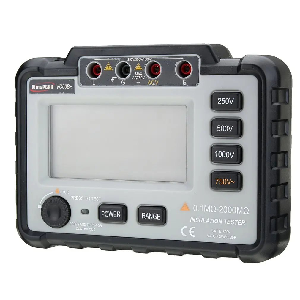 VC60B + цифровой тестер сопротивления изоляции измеритель заземления мегометр