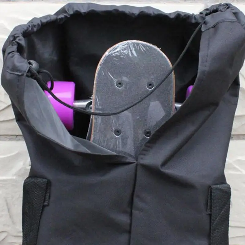 Waterproof Canvas Skateboard Bag Longboard Carry Case Backpack Cover Four Wheel Skateboard Backpack