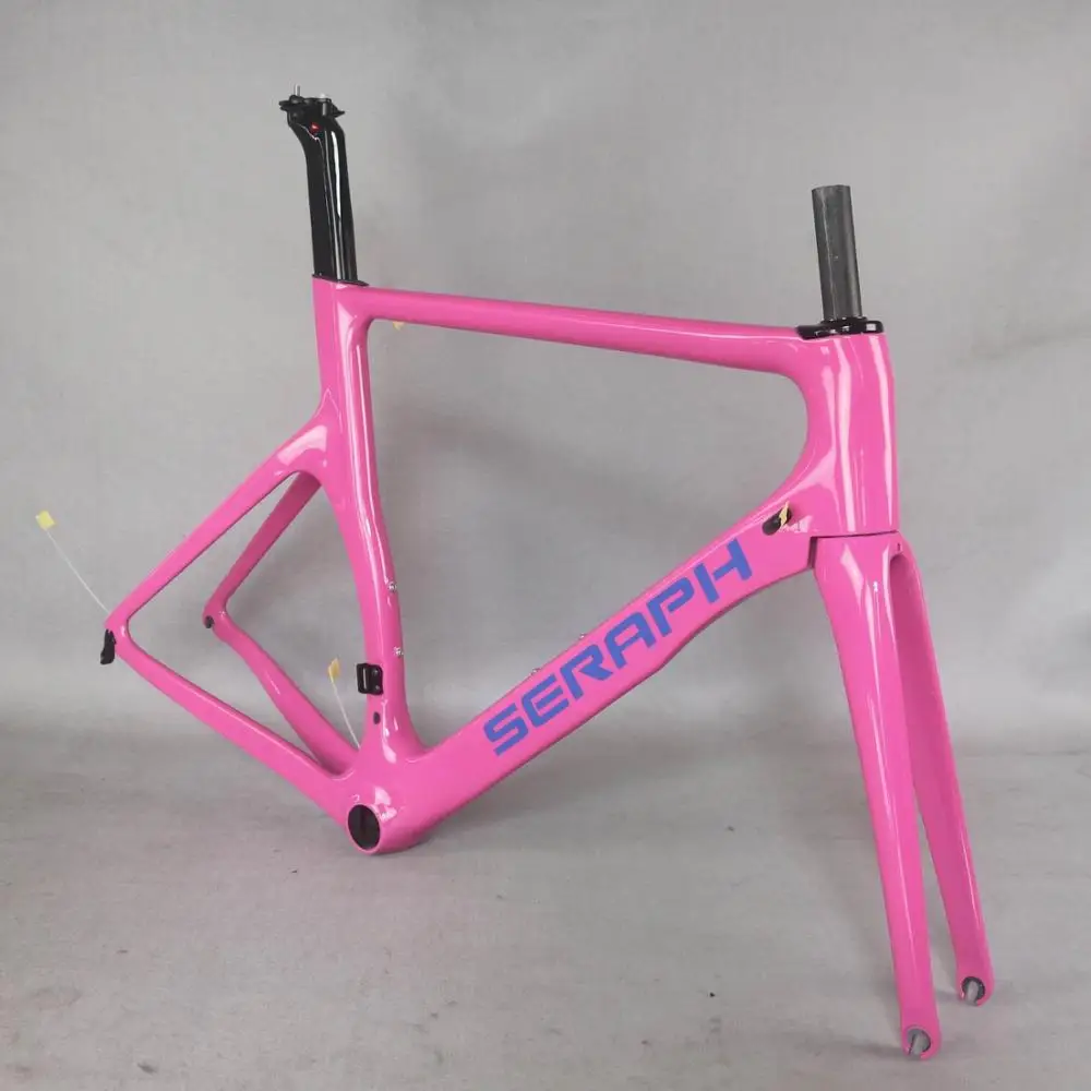 Seraph краска Новый Аэро Дизайн Все Черный Цвет карбоновая рама для шоссейного