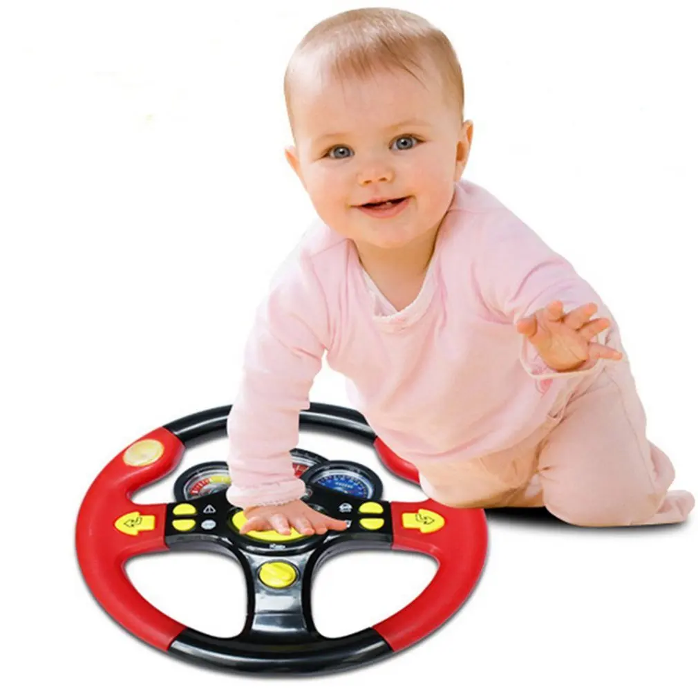

Children's Toy Simulation Small Steering Wheel Copilots Simulated Steering Toy Wheel Early Education Sounding Toys Kid Toys Gift