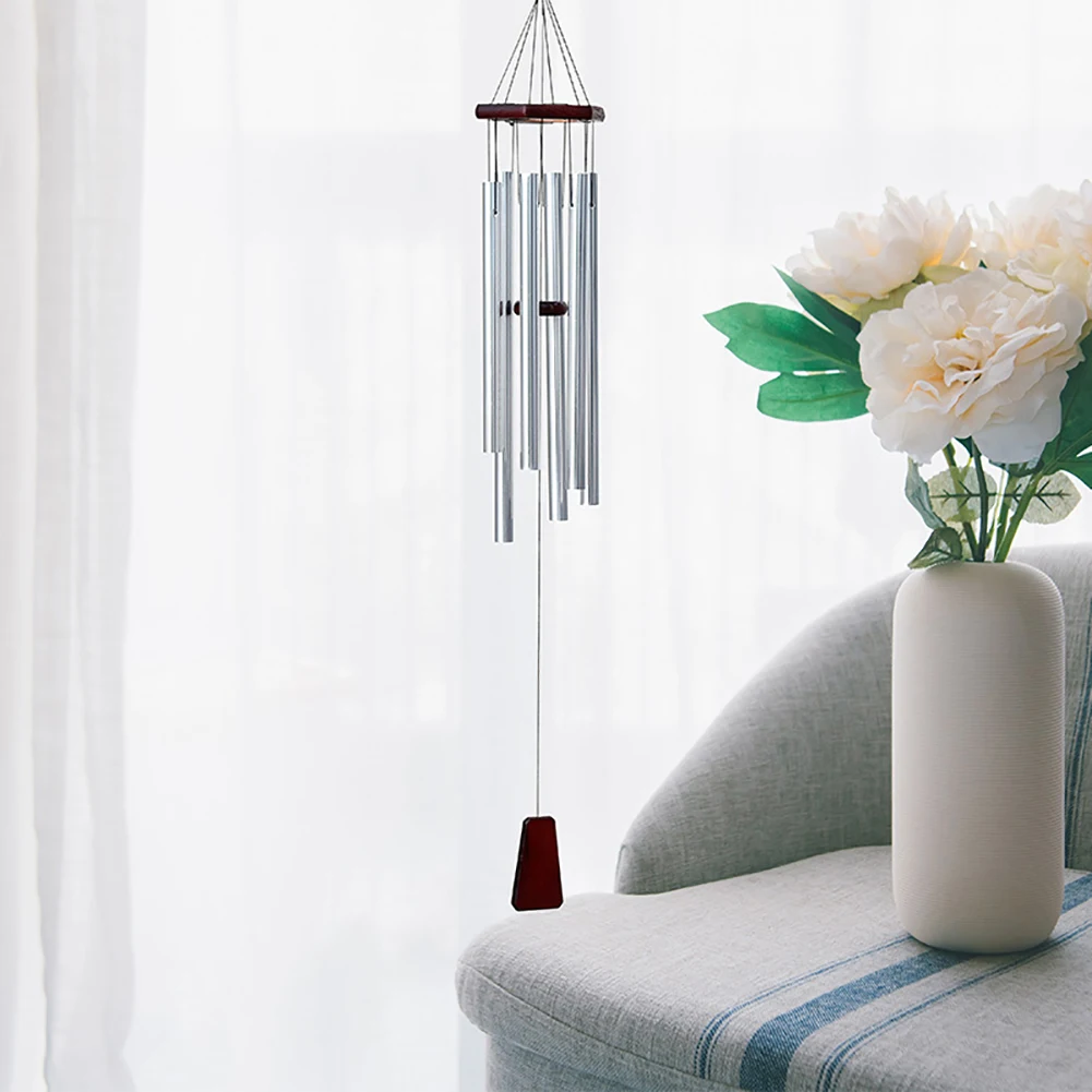 

35inch Soothing Sound Wind Chime Indoor Outdoor Door Hanging Balcony Festival Melodic Tones Home Decor Aluminum Tubes Gift Yard