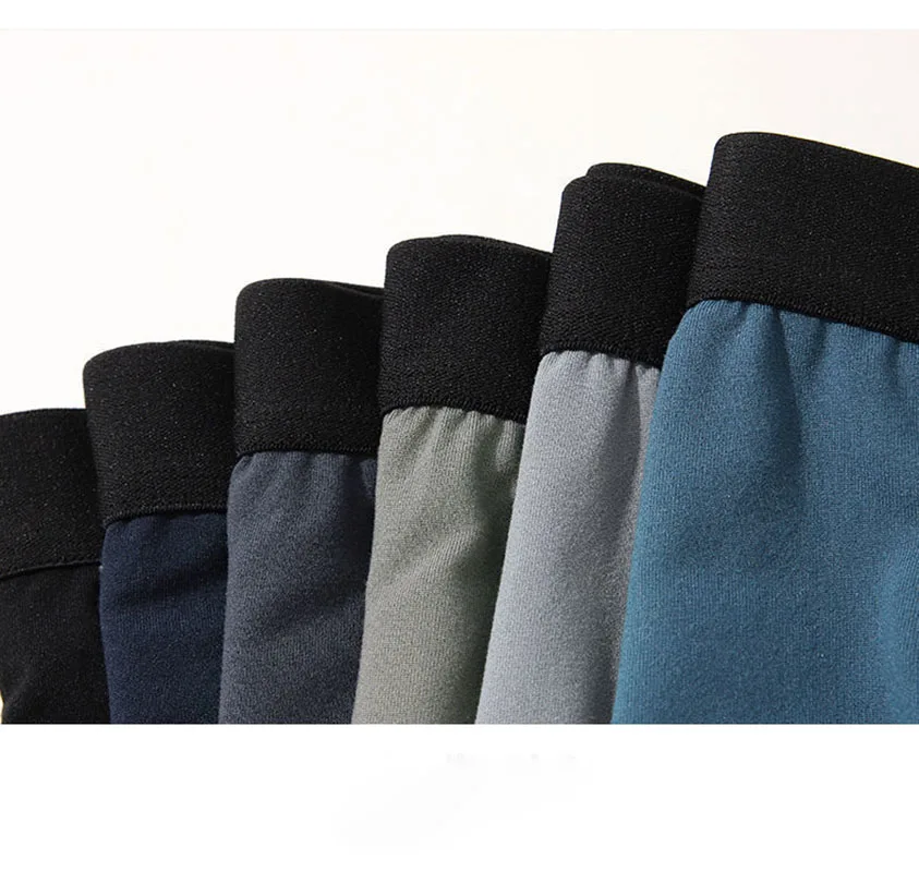 

4Pcs/lot Men Underwear Cotton Boxer Solid Color Fashion Underpants Comfortable Breathable Men's Boxer Panties Underwear L-4XL