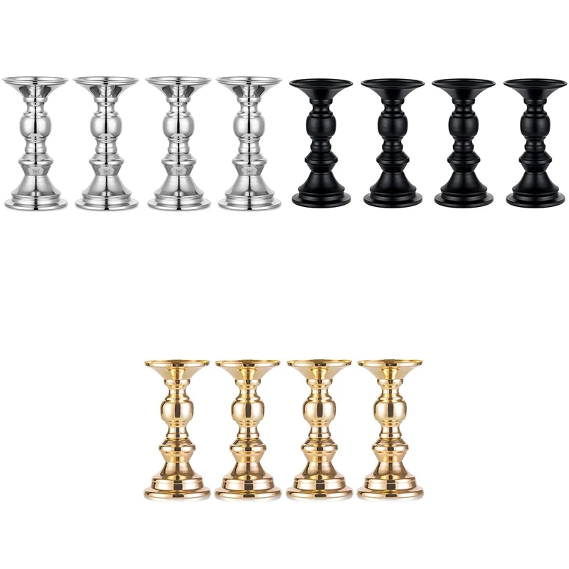 

Pillar Candle Holders Wedding Centerpieces Metal Candle Holder Decoration Perfect For Festival Parties Living Room