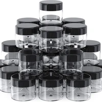 3050100pcs cosmetic paste jars pot box nail art cosmetic bead storage makeup cream plastic container round refillable bottles