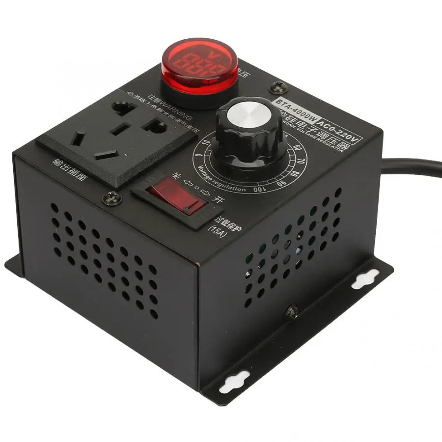 4000 Вт контроллер вентилятора двигателя SCR Электронный регулятор напряжения