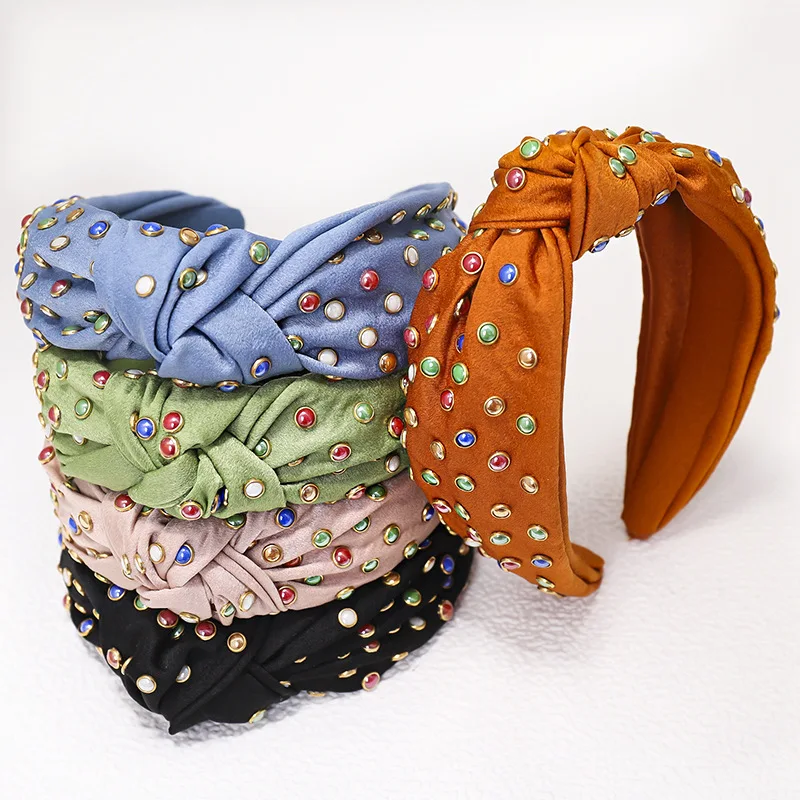 Однотонная шелковая атласная ткань Европа и Америка цветные кристаллы резинки