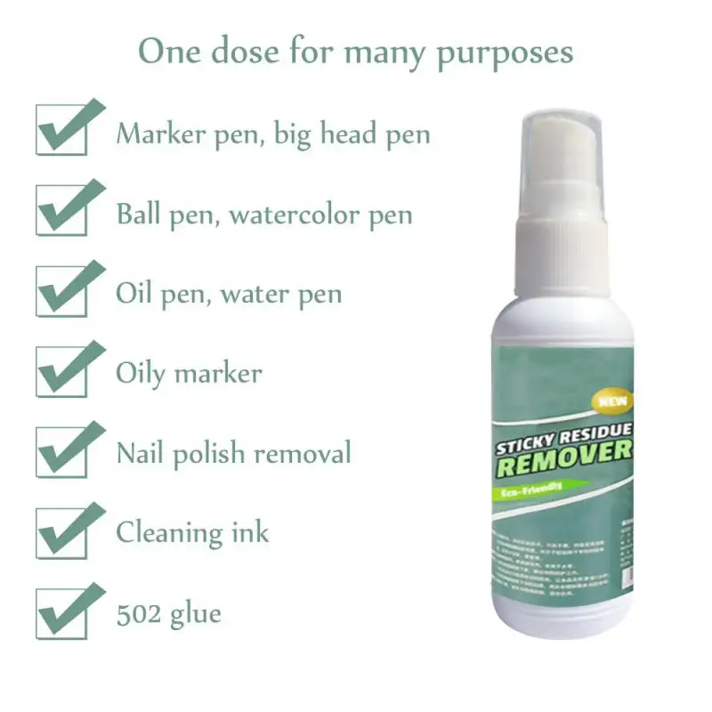 

All-Purpose Residue Cleaner Sticky Residue Remover Multi-Purpose Cleaning For Car Glass Wall Sticker 30ml All-Purpose Cleaner