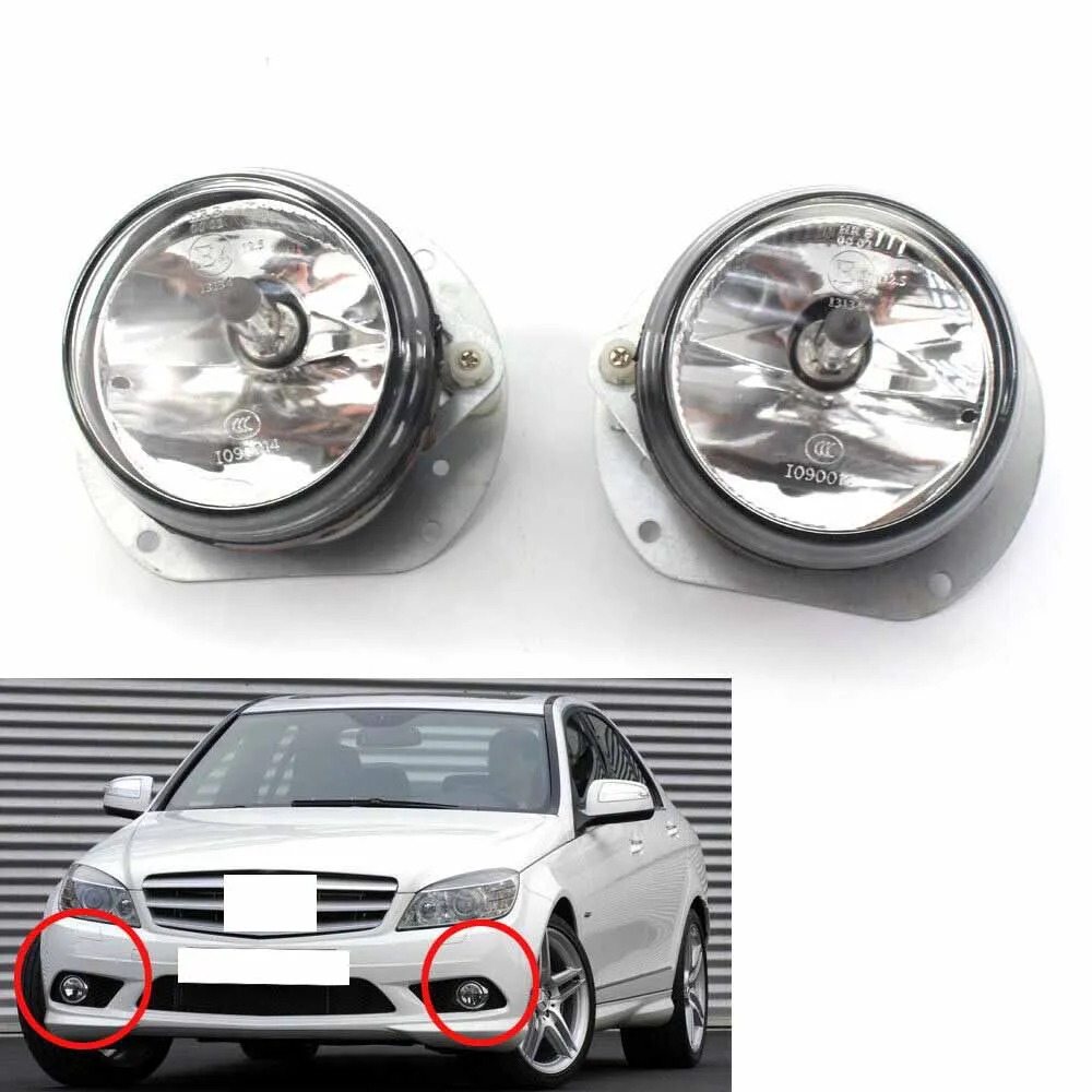 

Pair of Halogen Fog Light Lamp For Benz W204 W251 W164 C350 ML320 R350 CL600 SLK350 A2048202256, A2048202156