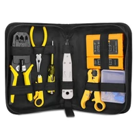 network repair plier tool kit with utp cable tester spring clamp crimping tool crimping pliers for rj45 rj11 rj12