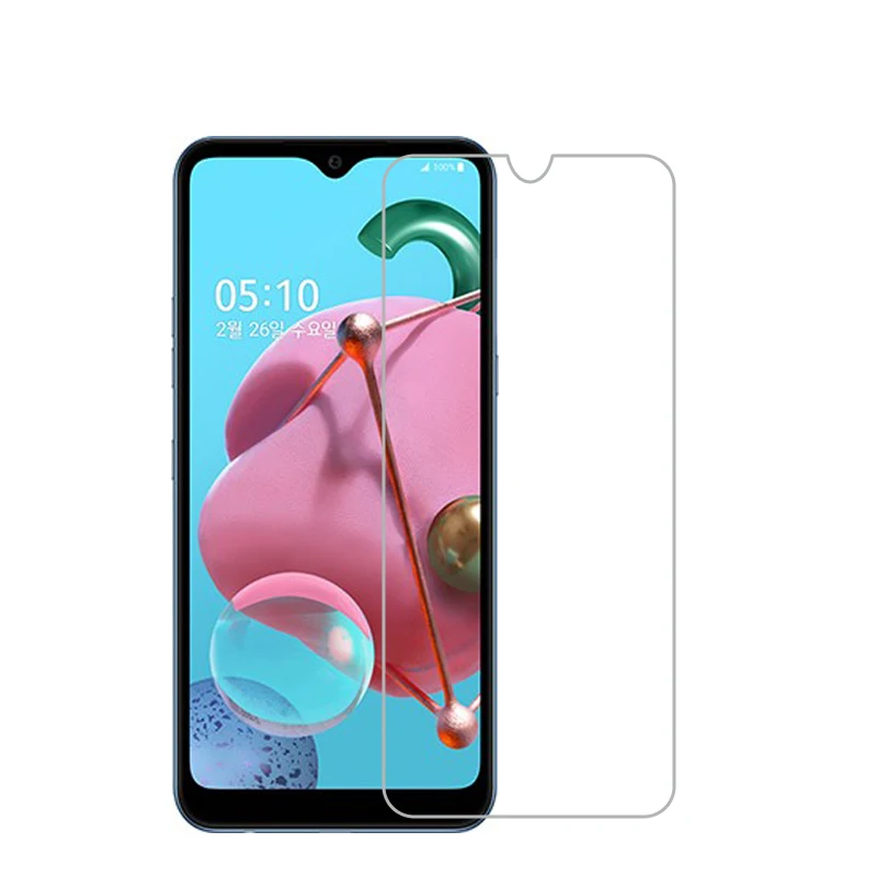 Пленка из закаленного стекла для LG Q51 анти блики 2.5D с уровнем твердости 9H