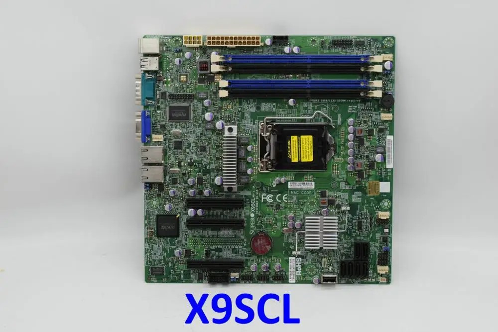 Для Supermicro X9SCL LGA1155 DDR3 C202 Серверная материнская плата