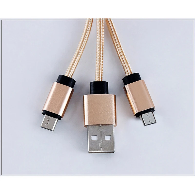 Новое поступление 2 в 1 USB кабель для iPhone Samsung Android мобильный телефон Micro Мульти