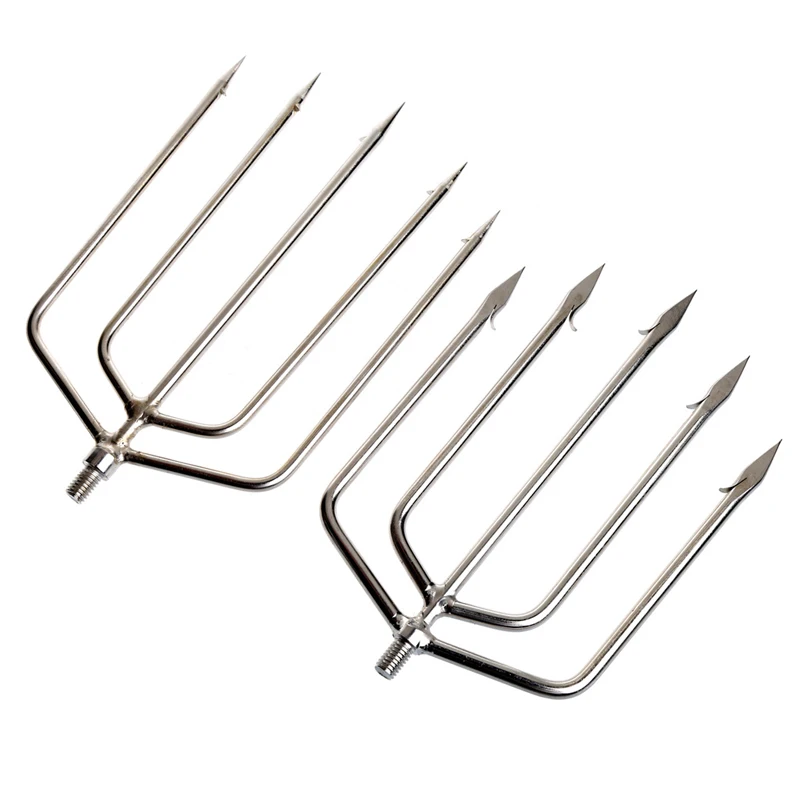 

Stainless Steel Prong Harpoon Fish Fork Fishing Ice Breaker AccessoryTackleTool
