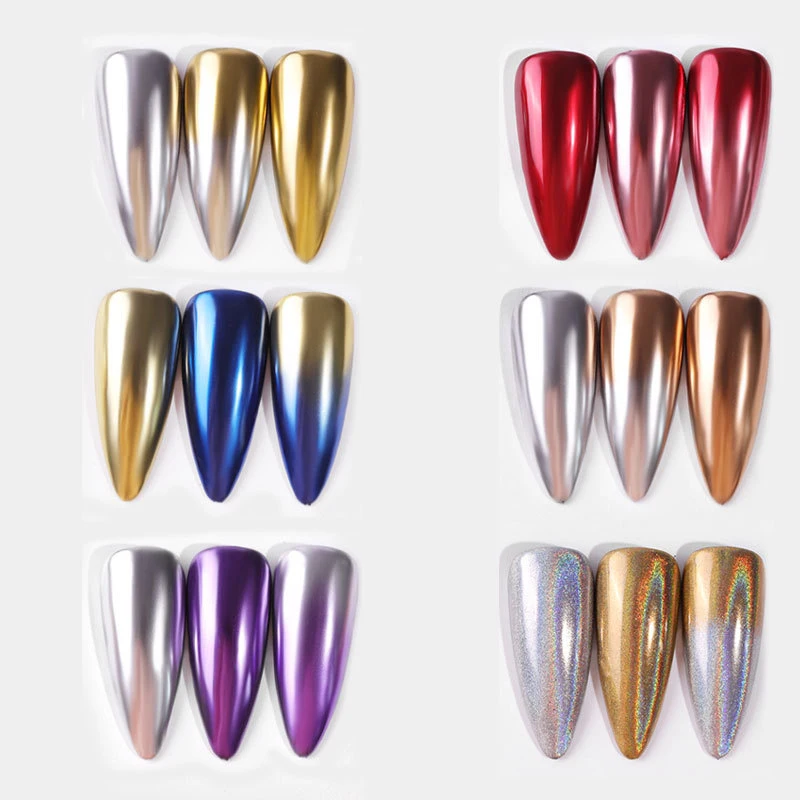 GW сплошной цвет хлопья гвоздь блестящий алюминий нерегулярные блестки