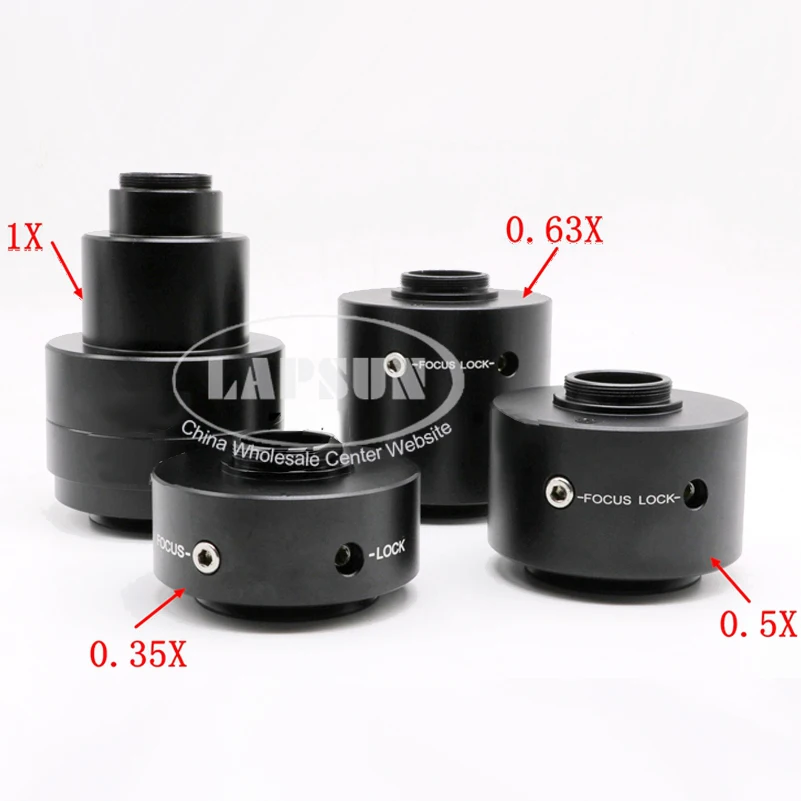 1X / 0.63X 0.5X 0.35X C Mount Промышленная камера TV адаптер объектив для Olympus тринокулярный