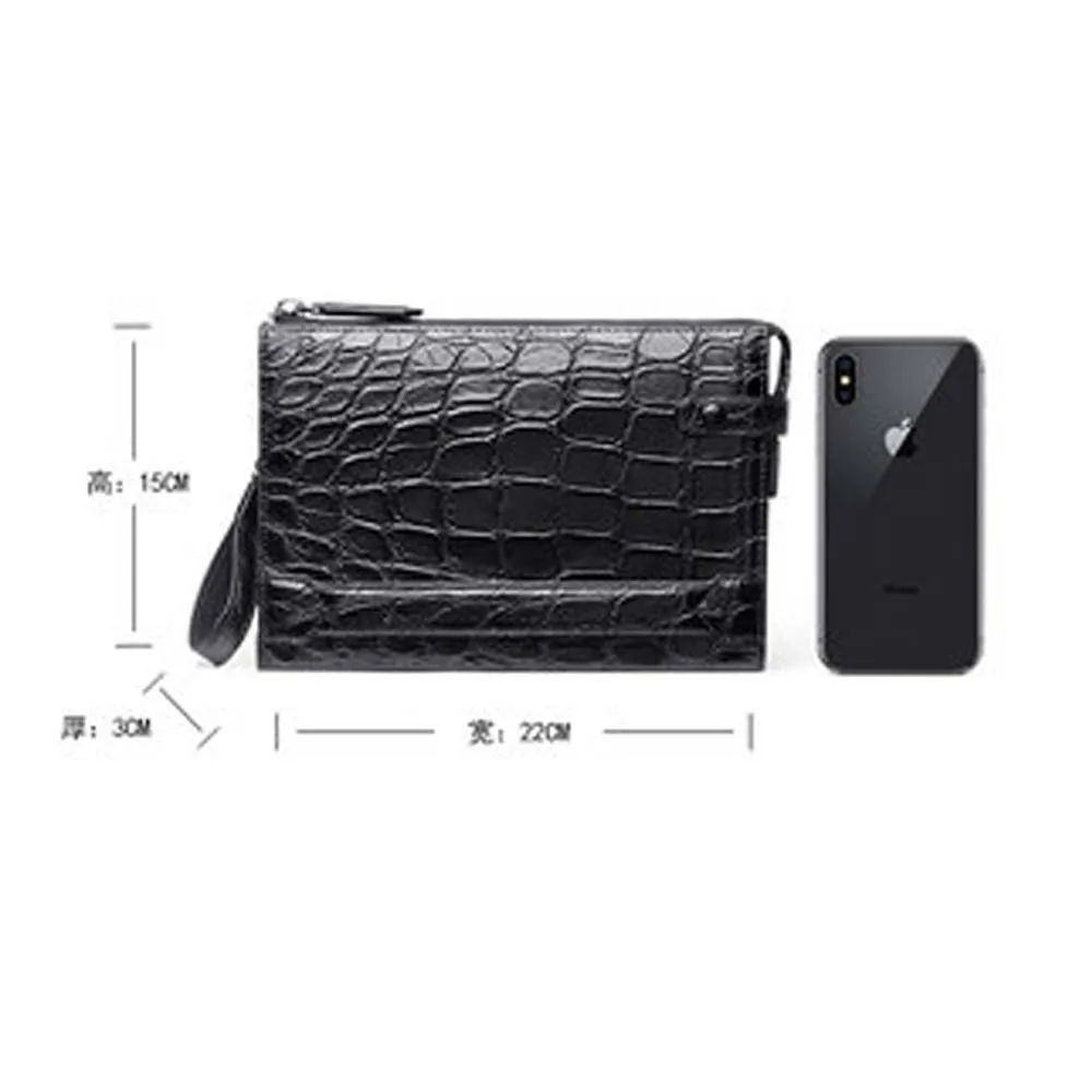 

gete crocodile skin Handbag Men crocodile bag new men clutch bag Envelope Mobile bag leisure time Small bag tide