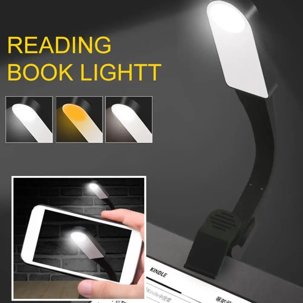

Book Light Book Reading Lamp Clip-on Book Lights Folding LED Night Lamp For Reader Kindle Adjustable Flexible With Batter