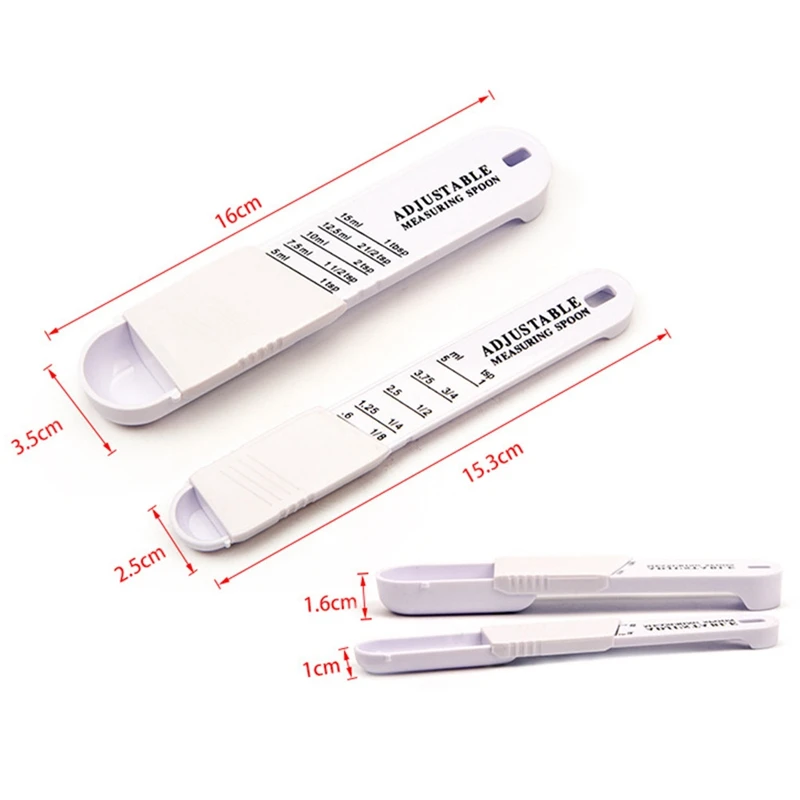 

Kitchen Adjustable Scale Measuring Spoons Plastic Milk Powder Quantitative Spoon Baking Tool Coffee Measuring Salt Digital Scale