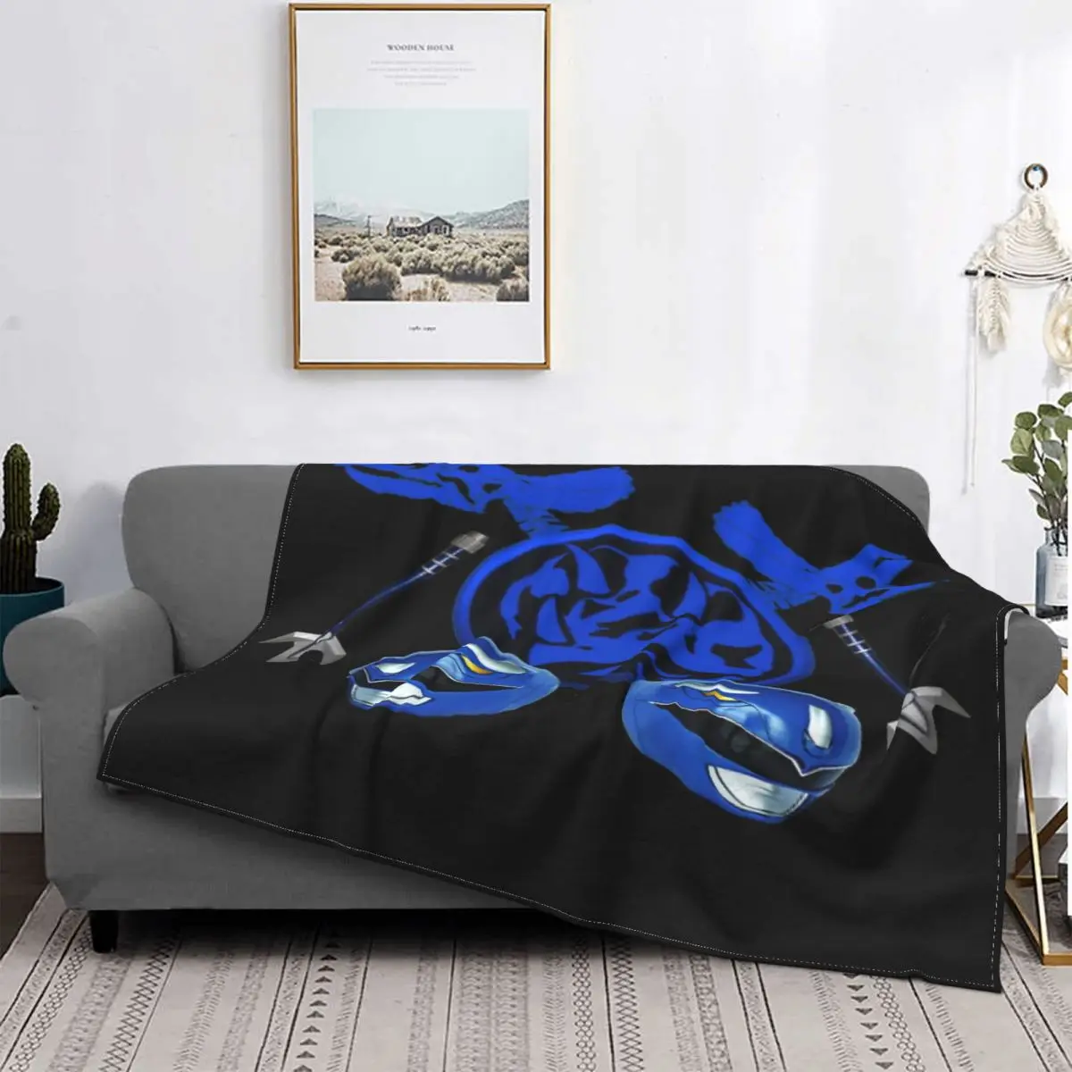 

Manta de The Blue Ranger para cama, edredones для пикника, manta Kawaii, Manta para Baby