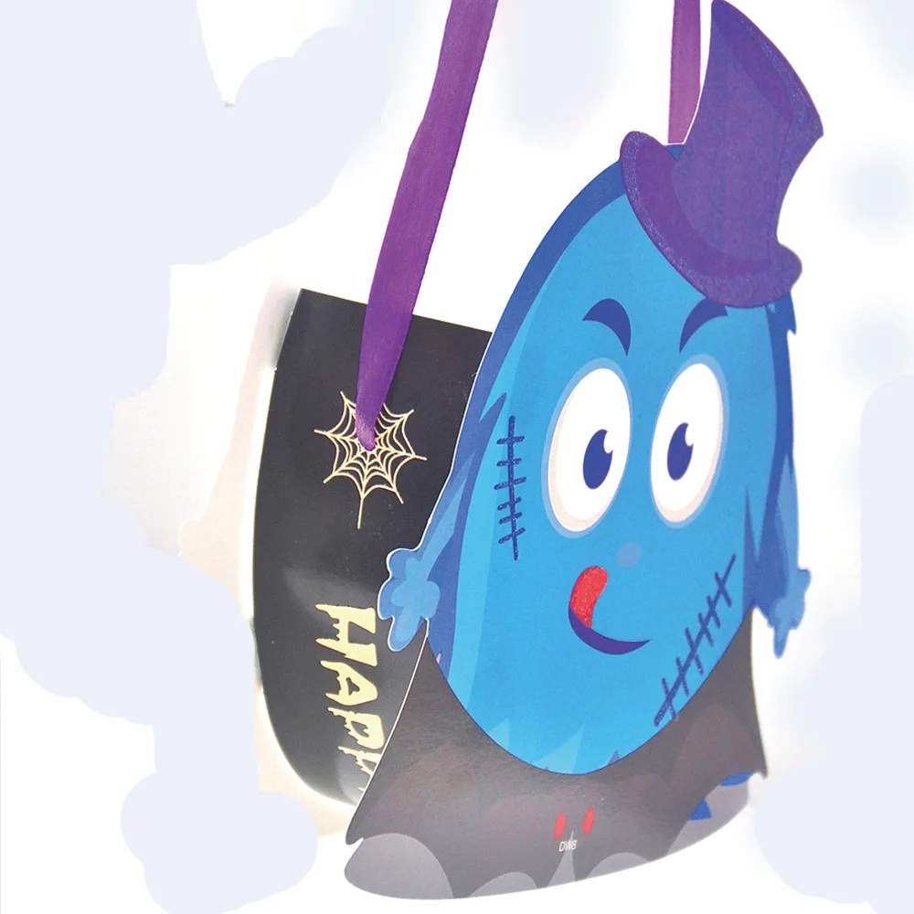 Хэллоуин трюк или сумка для угощений дети сахар Сумочка контейнер еды Тыква